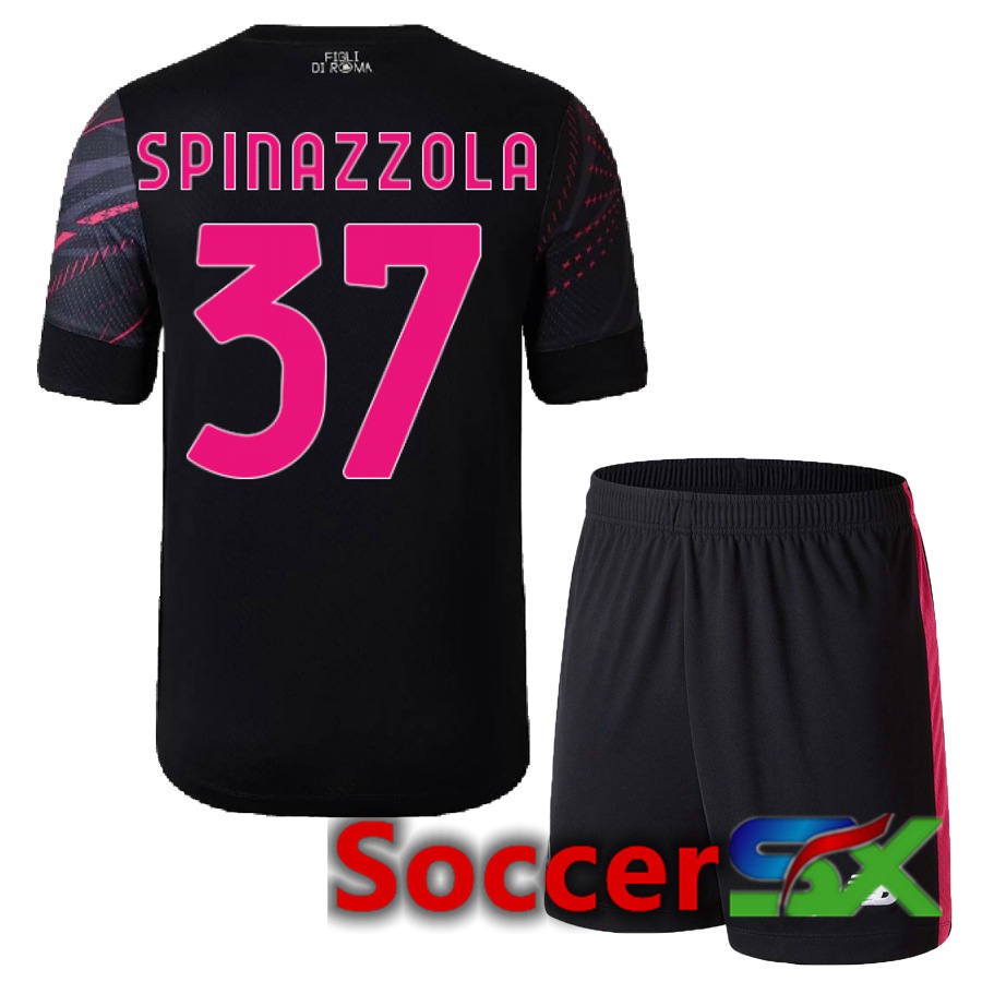 AS Roma (Spinazzola 37) Kids Third Jersey 2022/2023