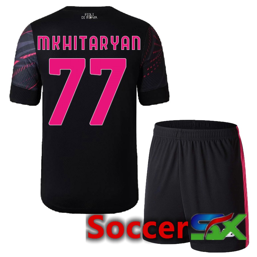 AS Roma (Mkhitaryan 77) Kids Third Jersey 2022/2023