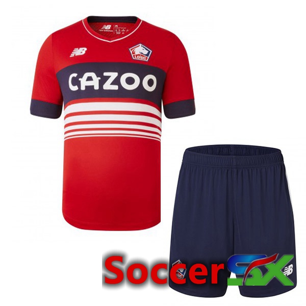 Lille OSC Kids Home Jersey Red 2022/2023