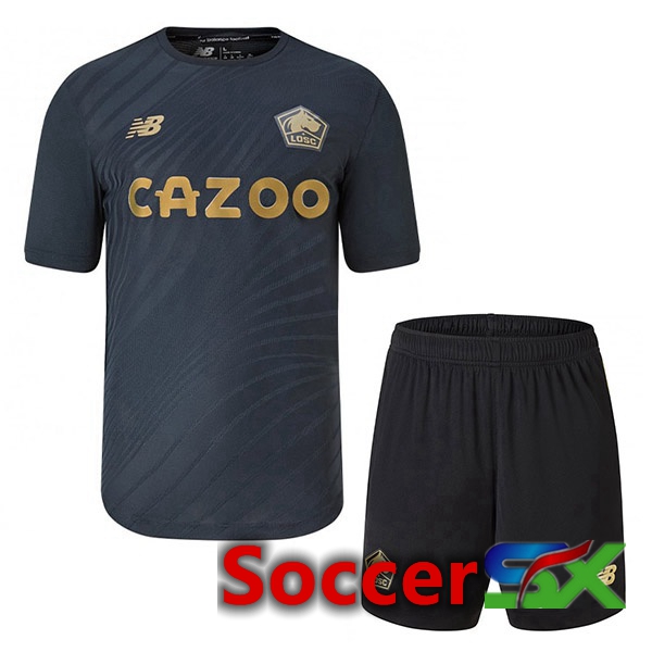 Lille OSC Kids Third Jersey Black 2022/2023