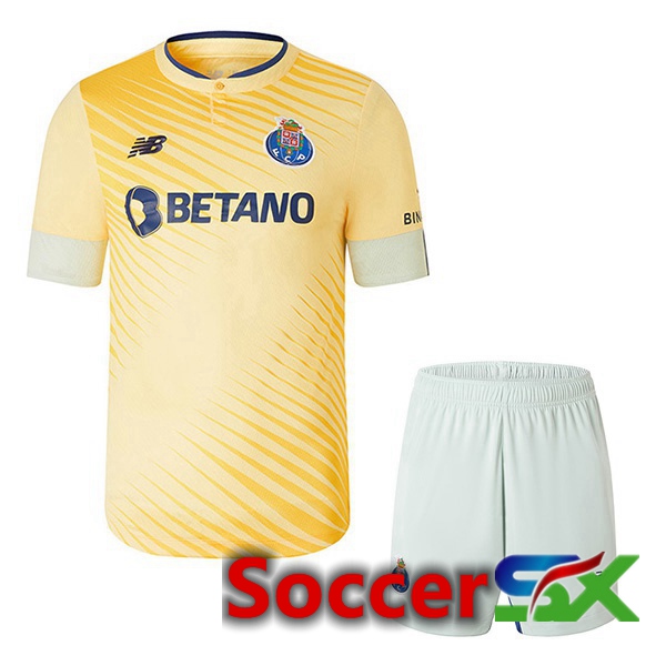FC Porto Kids Away Jersey Yellow 2022 2023