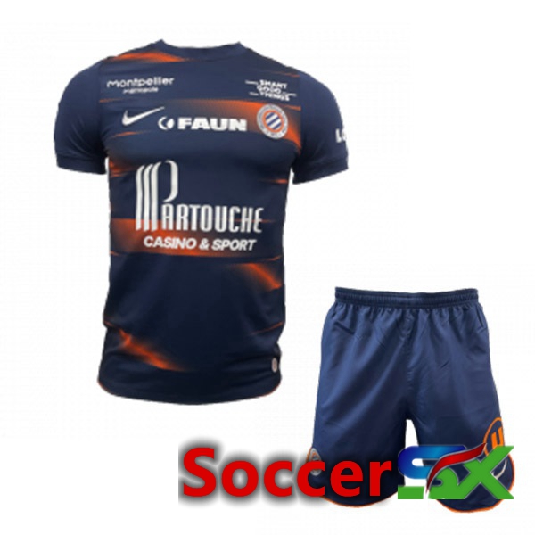 Montpellier HSC Kids Home Jersey Black 2022/2023