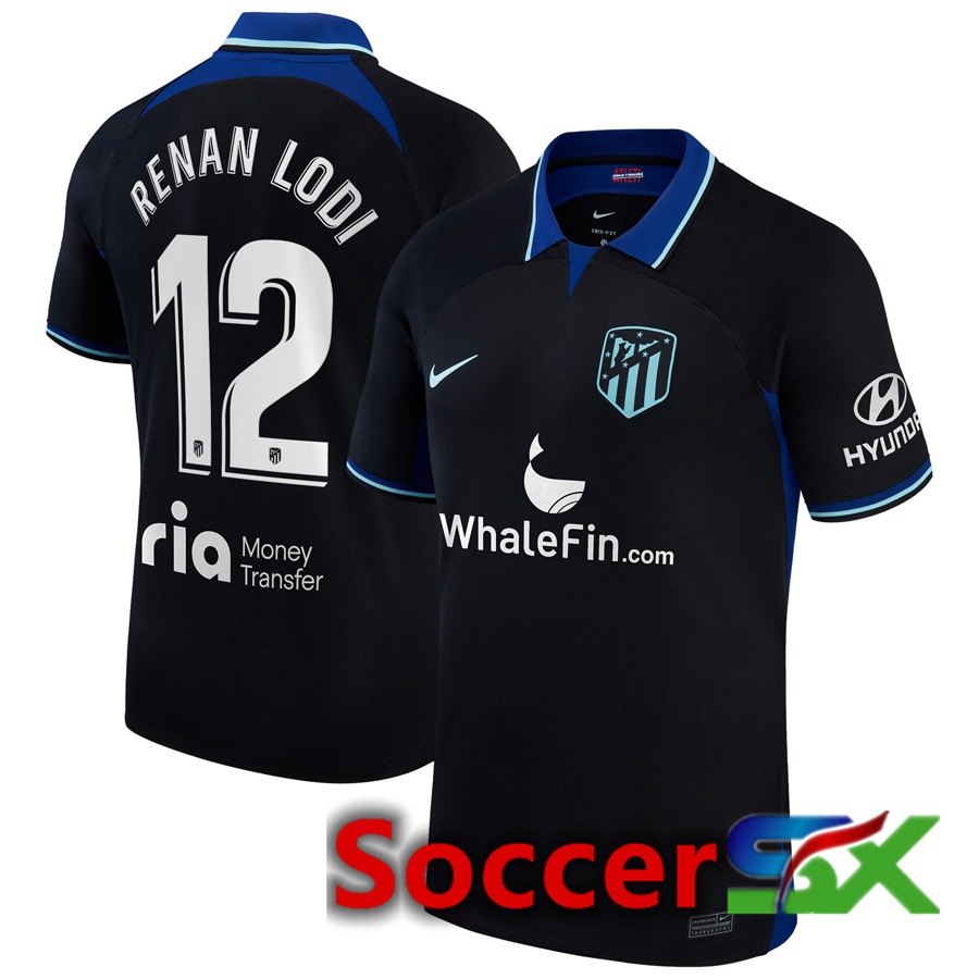 Atletico Madrid (Renan Lodi 12) Away Jersey 2022/2023