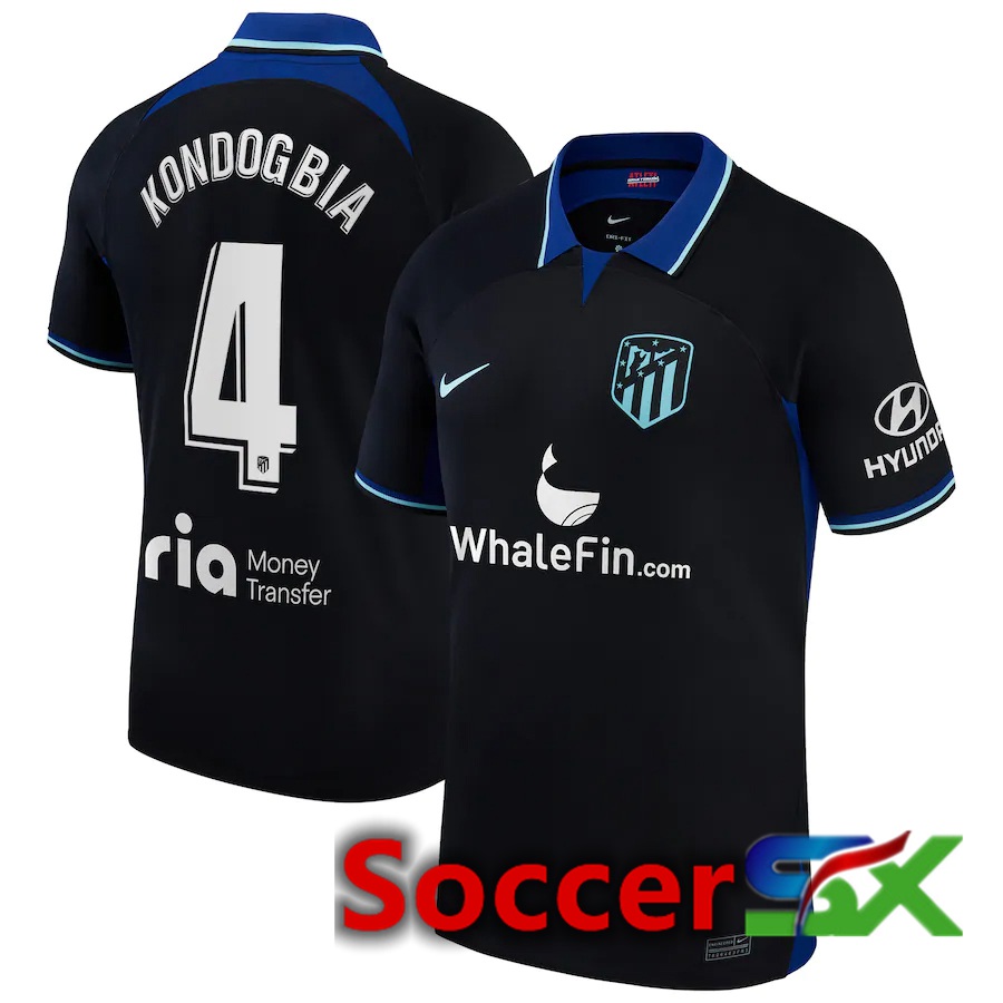 Atletico Madrid (Kondogbia 4) Away Jersey 2022/2023