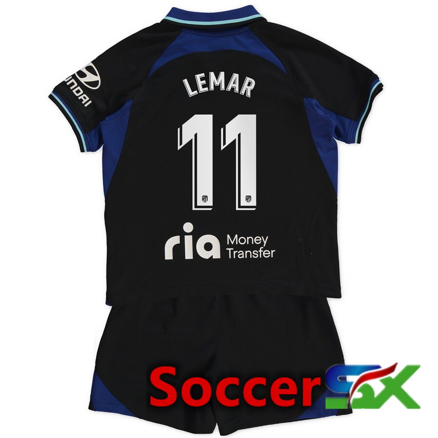 Atletico Madrid (Lemar 11) Kids Away Jersey 2022/2023