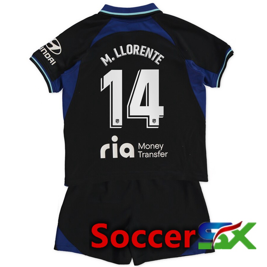 Atletico Madrid (M.Llorente 14) Kids Away Jersey 2022/2023