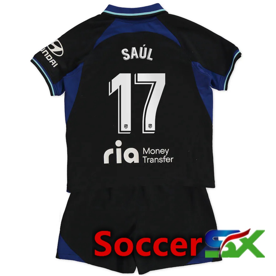 Atletico Madrid (Saúl 17) Kids Away Jersey 2022/2023