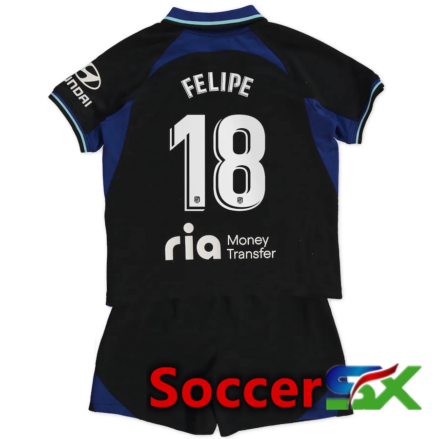 Atletico Madrid (Felipe 18) Kids Away Jersey 2022/2023