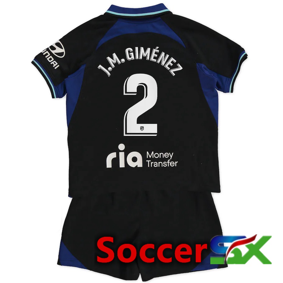 Atletico Madrid (J.M.Giménez 2) Kids Away Jersey 2022/2023