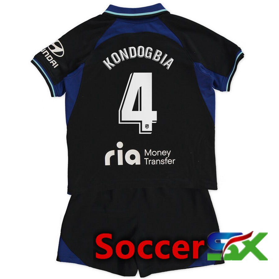 Atletico Madrid (Kondogbia 4) Kids Away Jersey 2022/2023