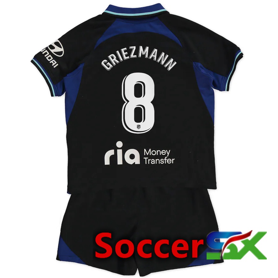 Atletico Madrid (Griezmann 8) Kids Away Jersey 2022/2023