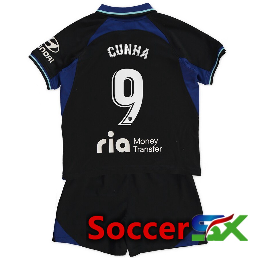 Atletico Madrid (Cunha 9) Kids Away Jersey 2022/2023
