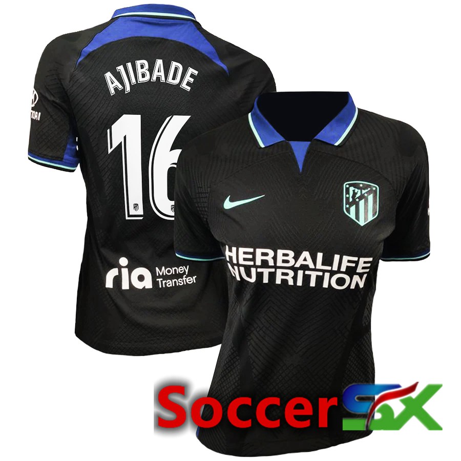 Atletico Madrid (Ajibade 16) Womens Away Jersey 2022/2023