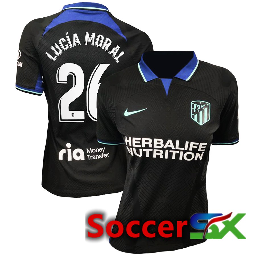 Atletico Madrid (Lucía Moral 26) Womens Away Jersey 2022/2023