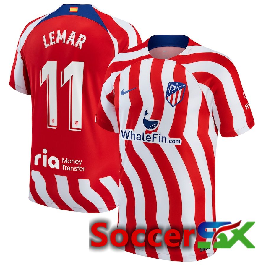 Atletico Madrid (Lemar 11) Home Jersey 2022/2023