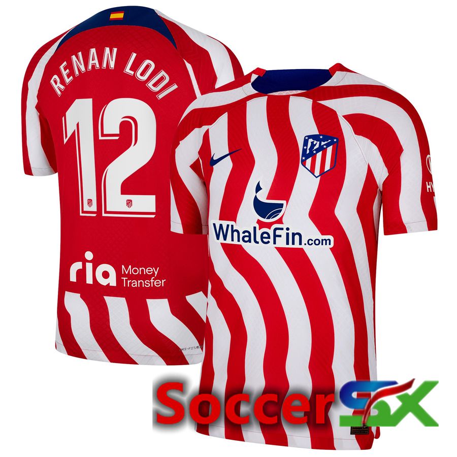 Atletico Madrid (Renan Lodi 12) Home Jersey 2022/2023