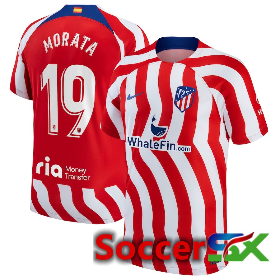 Atletico Madrid (Morata 19) Home Jersey 2022/2023