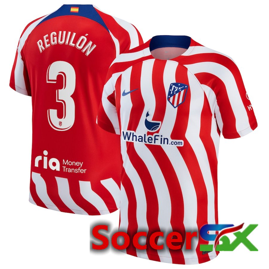 Atletico Madrid (Reguilón 3) Home Jersey 2022/2023