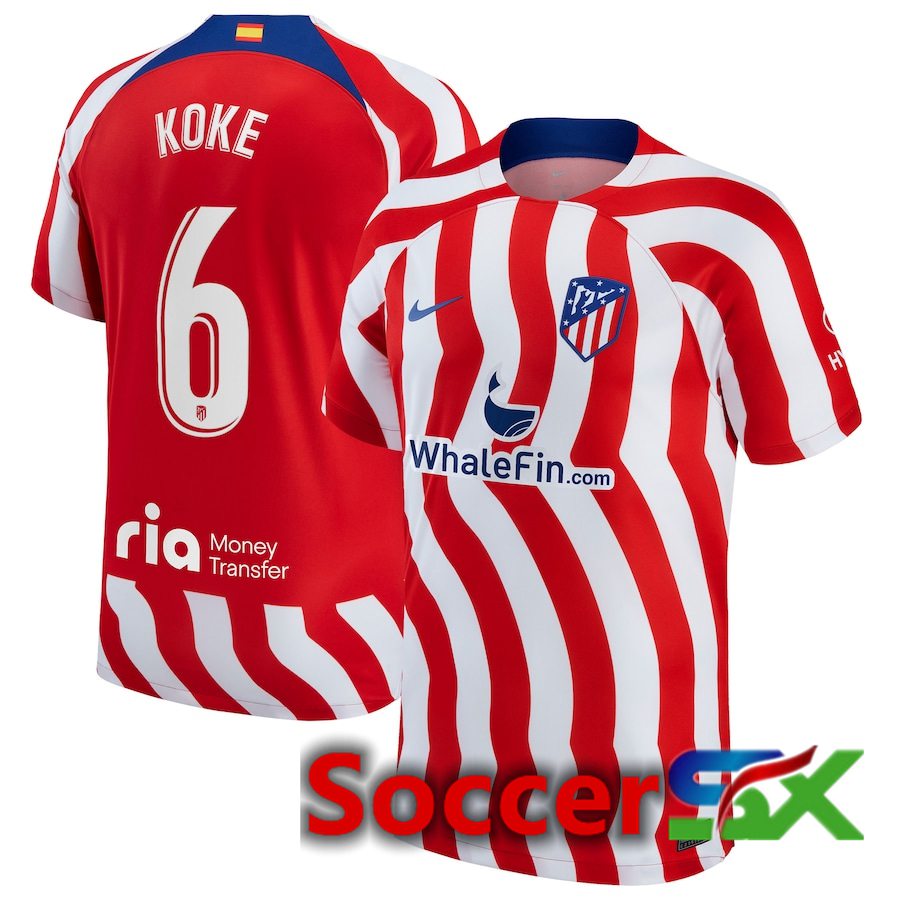 Atletico Madrid (Koke 6) Home Jersey 2022/2023