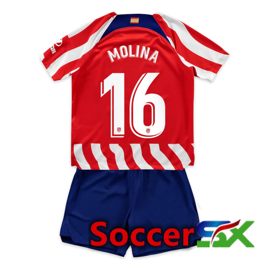 Atletico Madrid (Molina 16) Kids Home Jersey 2022/2023