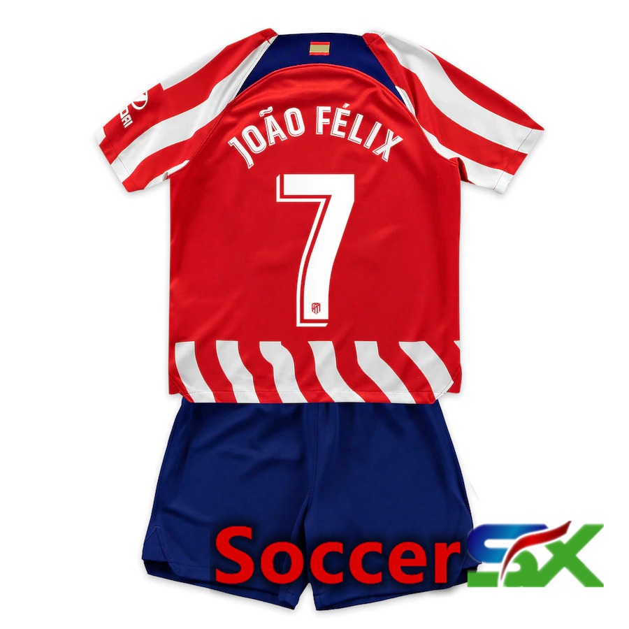 Atletico Madrid (João Félix 7) Kids Home Jersey 2022/2023