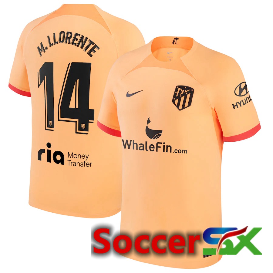 Atletico Madrid (M.Llorente 14) Third Jersey 2022/2023