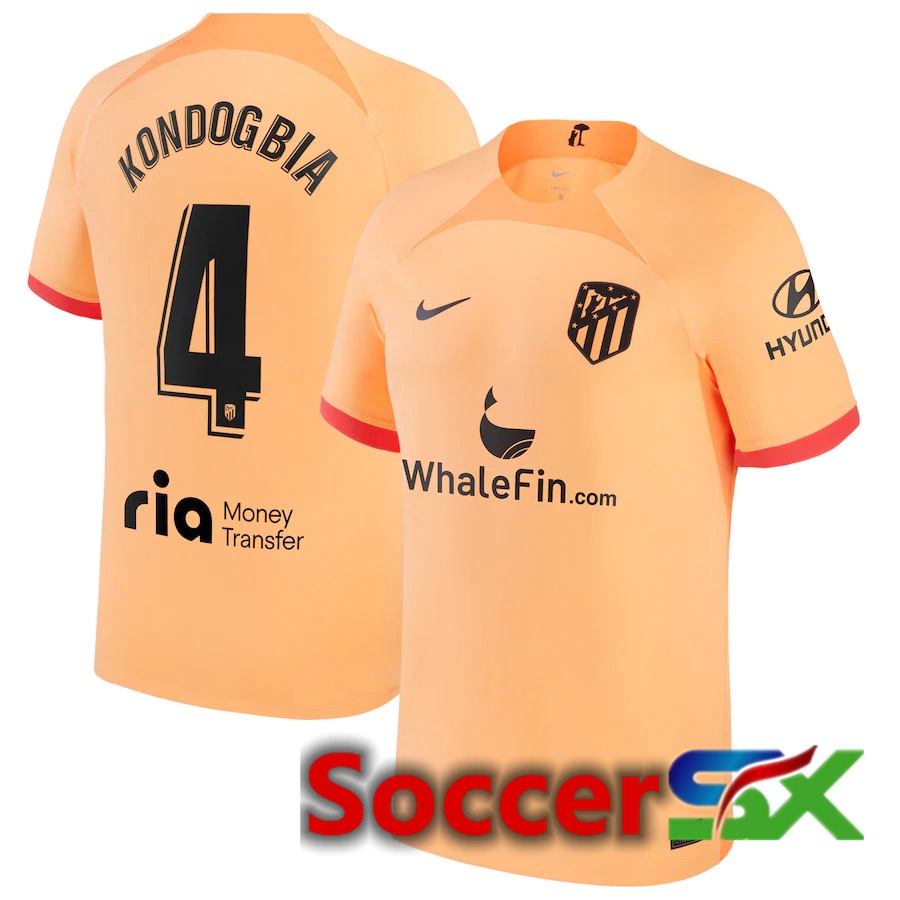 Atletico Madrid (Kondogbia 4) Third Jersey 2022/2023