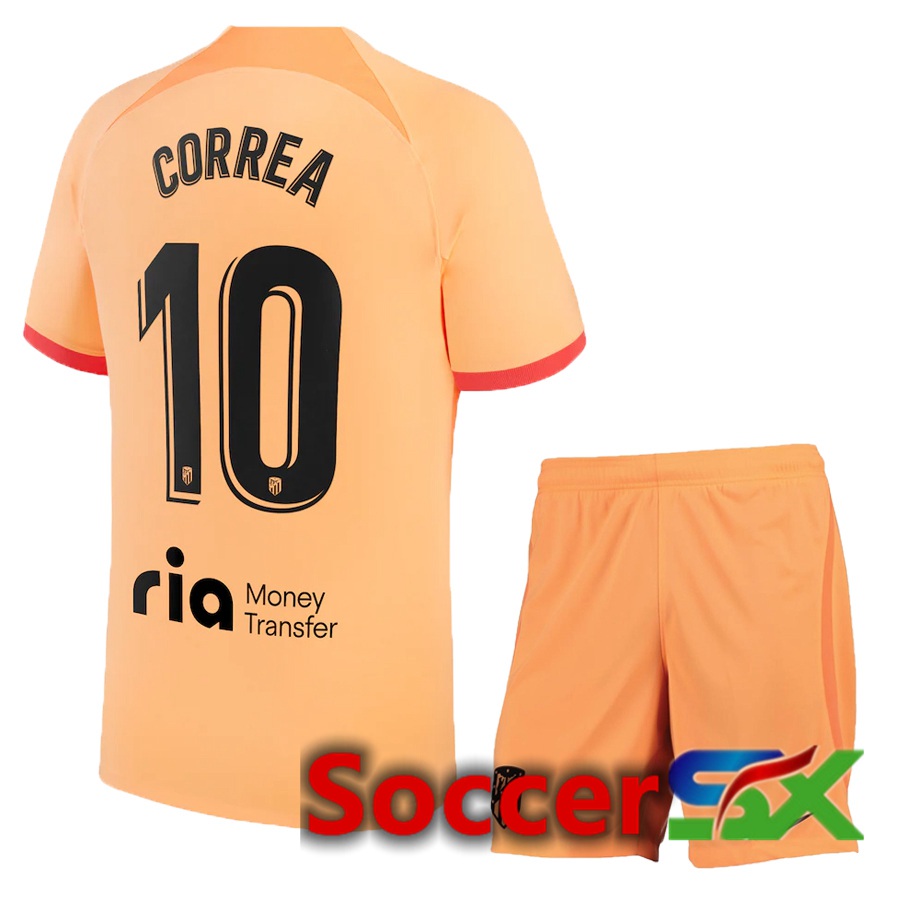 Atletico Madrid (Correa 10) Kids Third Jersey 2022/2023