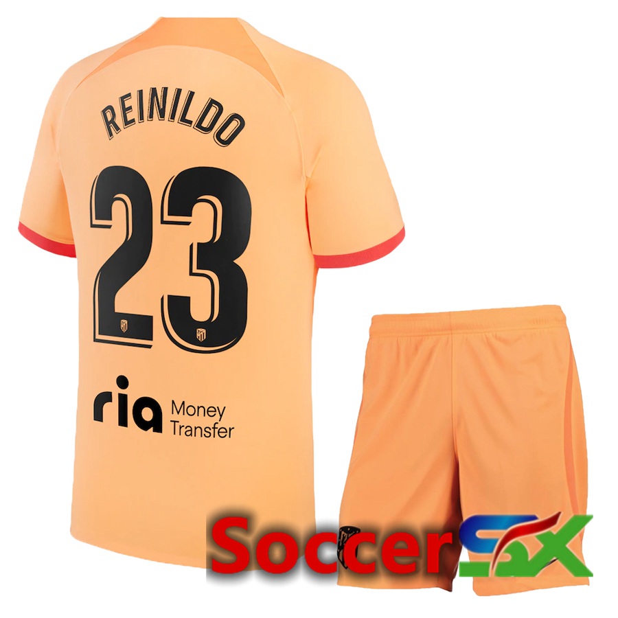 Atletico Madrid (Reinildo 23) Kids Third Jersey 2022/2023