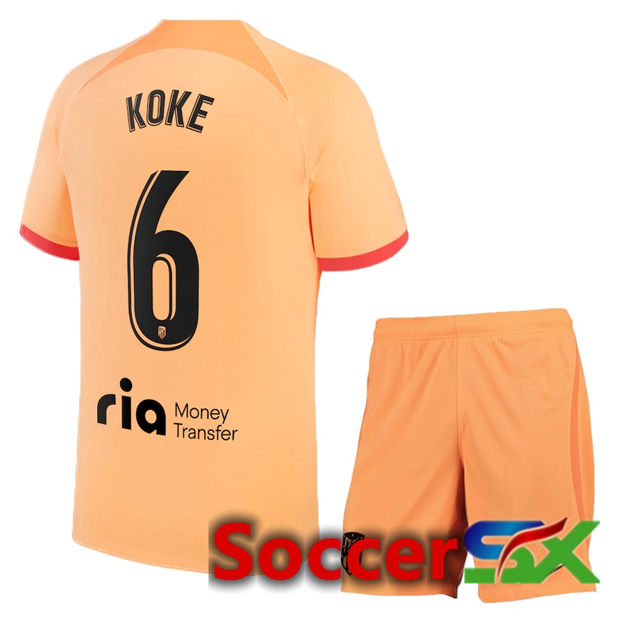 Atletico Madrid (Koke 6) Kids Third Jersey 2022/2023