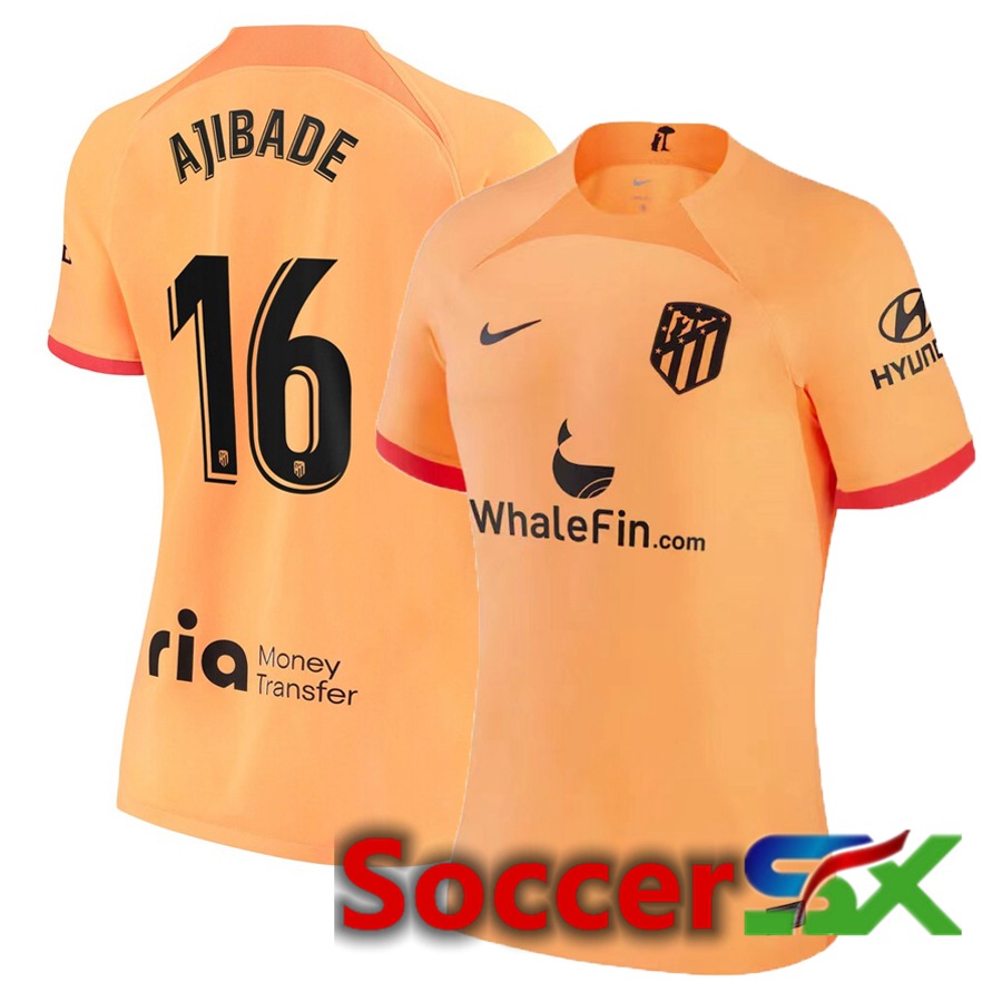 Atletico Madrid (Ajibade 16) Womens Third Jersey 2022/2023