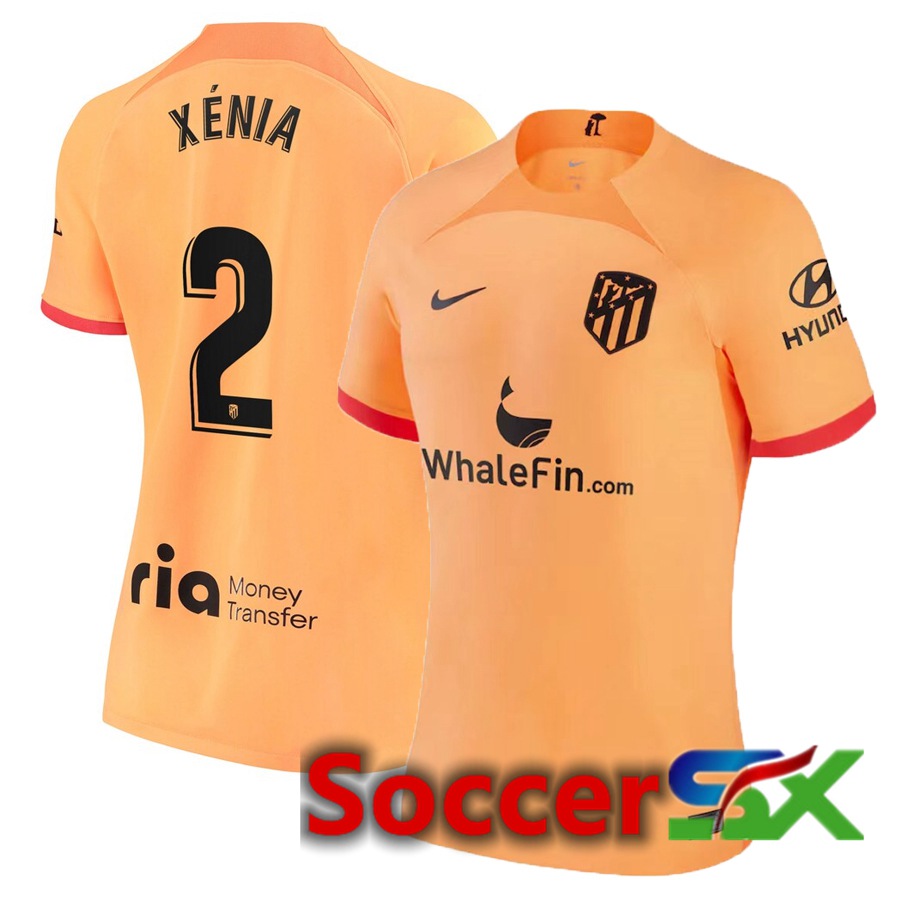 Atletico Madrid (Xénia 2) Womens Third Jersey 2022/2023