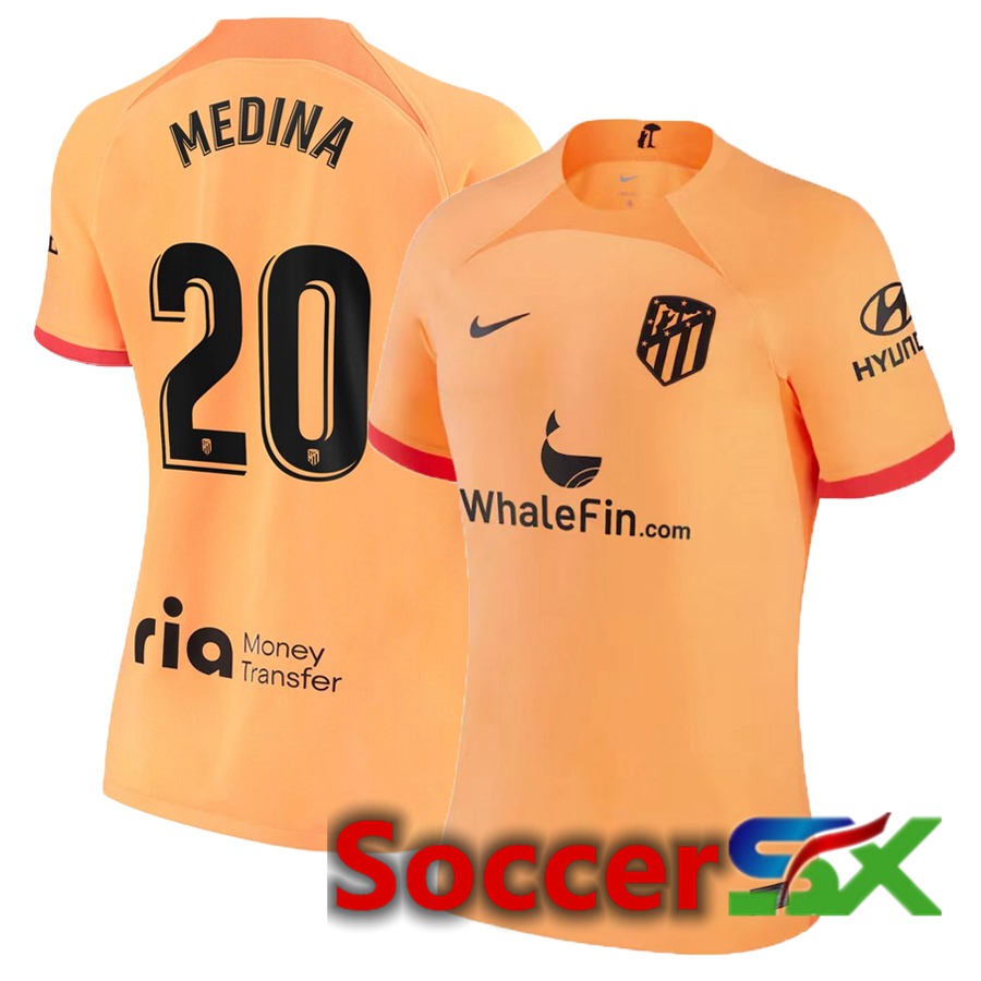 Atletico Madrid (Medina 20) Womens Third Jersey 2022/2023