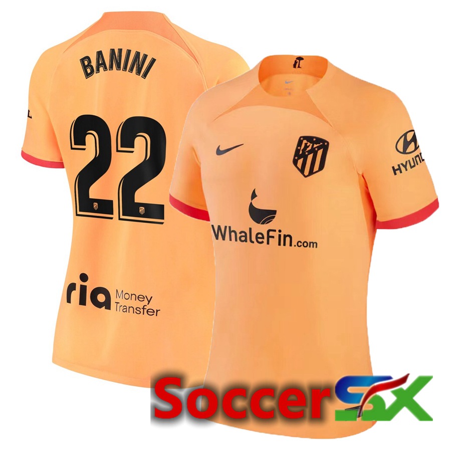 Atletico Madrid (Banini 22) Womens Third Jersey 2022/2023