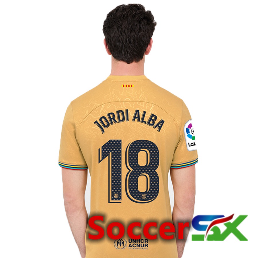 FC Barcelona (Jordi Alba 18) Away Jersey 2022/2023