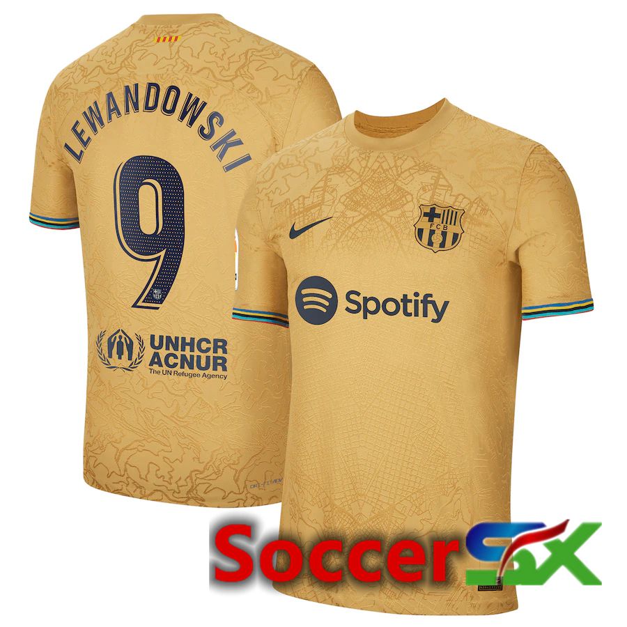 FC Barcelona (Lewandowski 9) Away Jersey 2022/2023