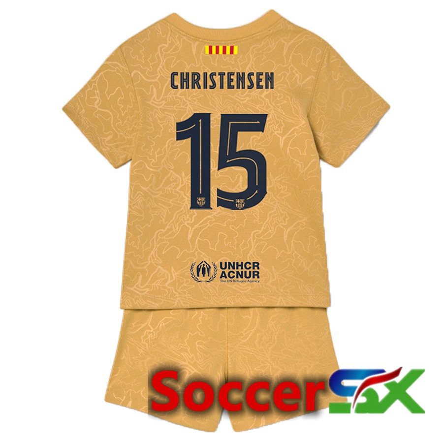 FC Barcelona (Christensen 15) Kids Away Jersey 2022/2023