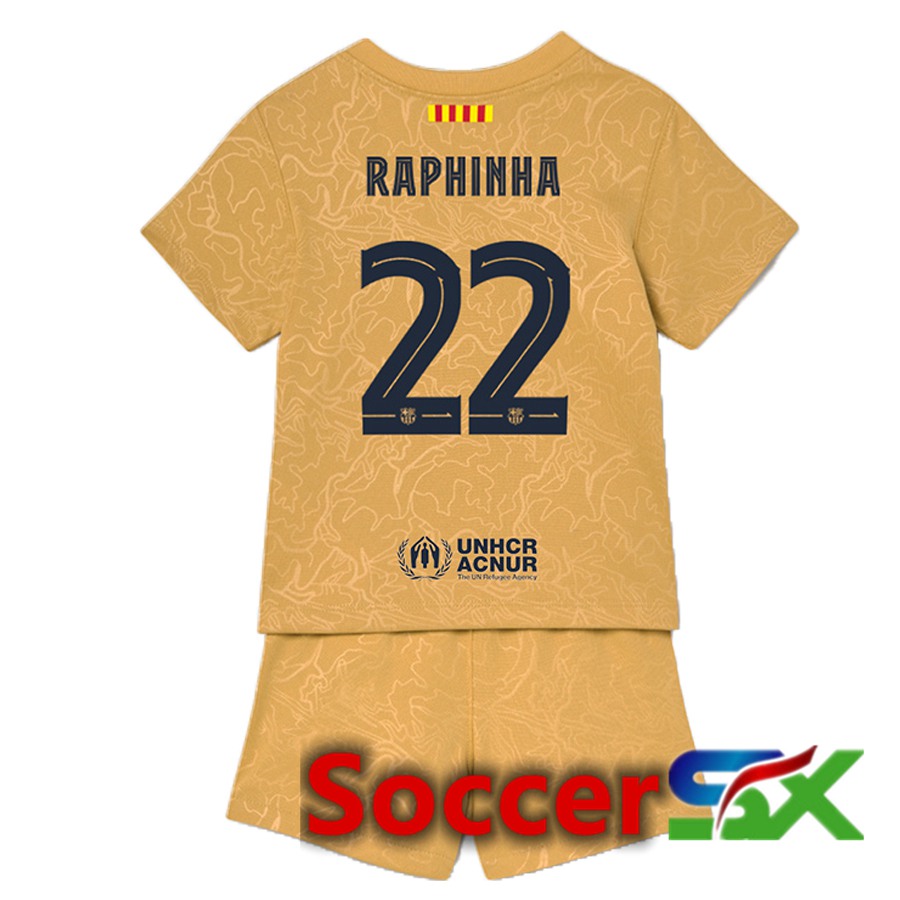 FC Barcelona (Raphinha 22) Kids Away Jersey 2022/2023