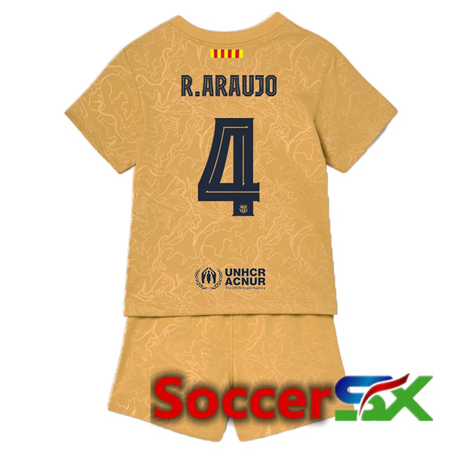 FC Barcelona (R.Araujo 4) Kids Away Jersey 2022/2023