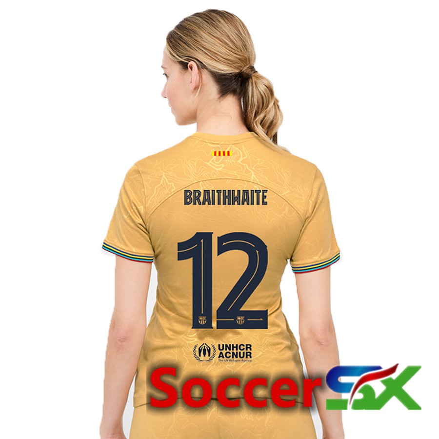 FC Barcelona (Braithwaite 12) Womens Away Jersey 2022/2023