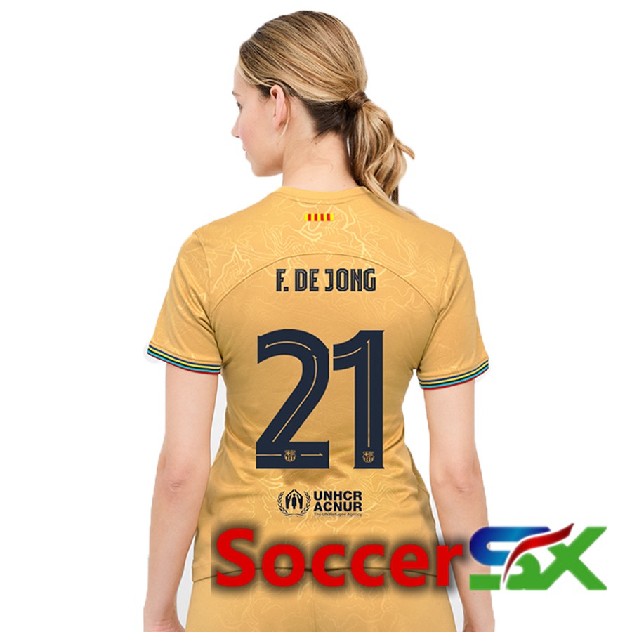 FC Barcelona (F.De Jong 21) Womens Away Jersey 2022/2023