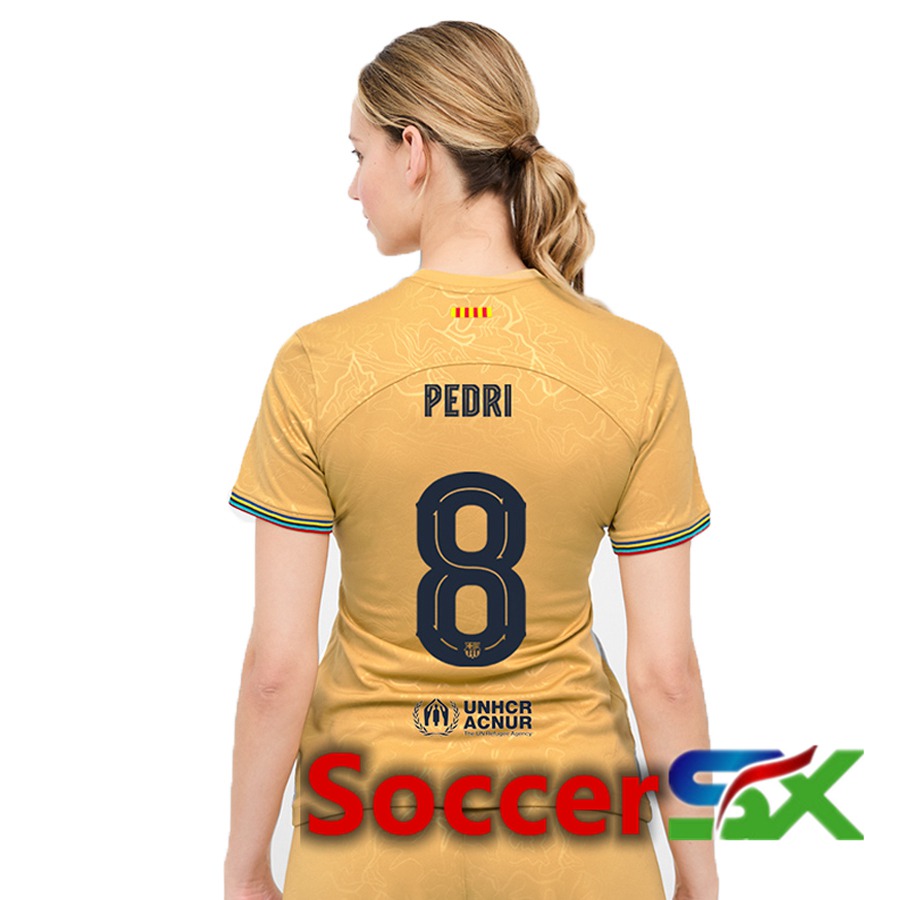 FC Barcelona (Pedri 8) Womens Away Jersey 2022/2023