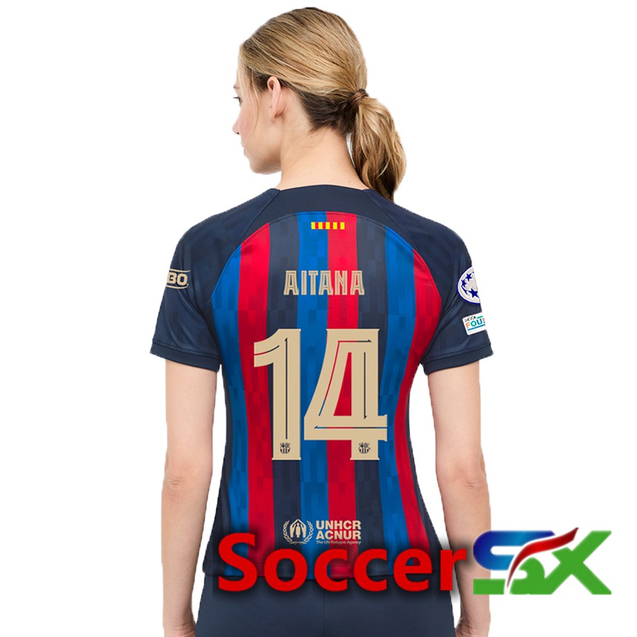 FC Barcelona (Aitana 14) Womens Home Jersey 2022/2023