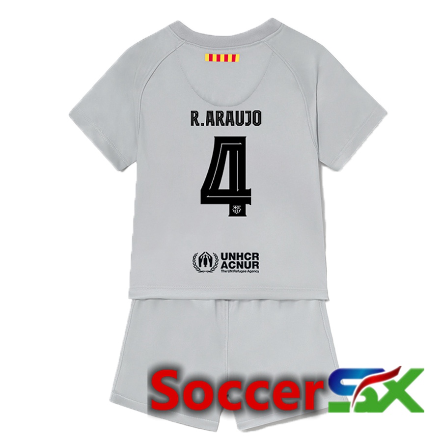 FC Barcelona (R.Araujo 4) Kids Third Jersey 2022/2023