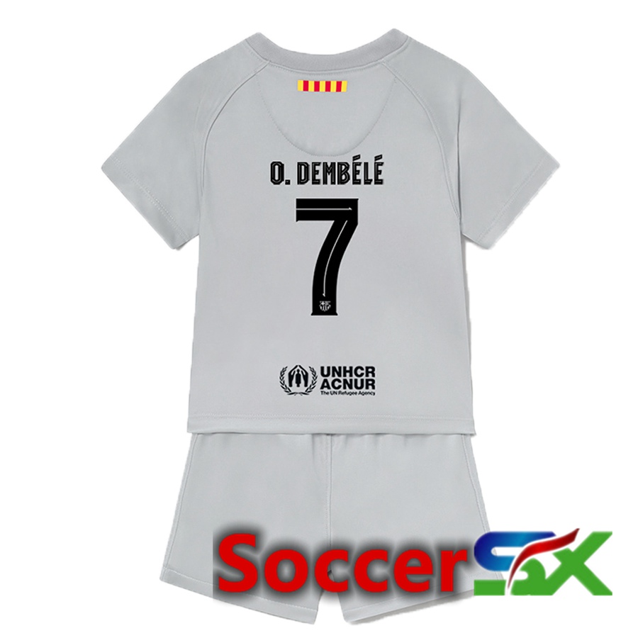 FC Barcelona (O.Dembélé 7) Kids Third Jersey 2022/2023