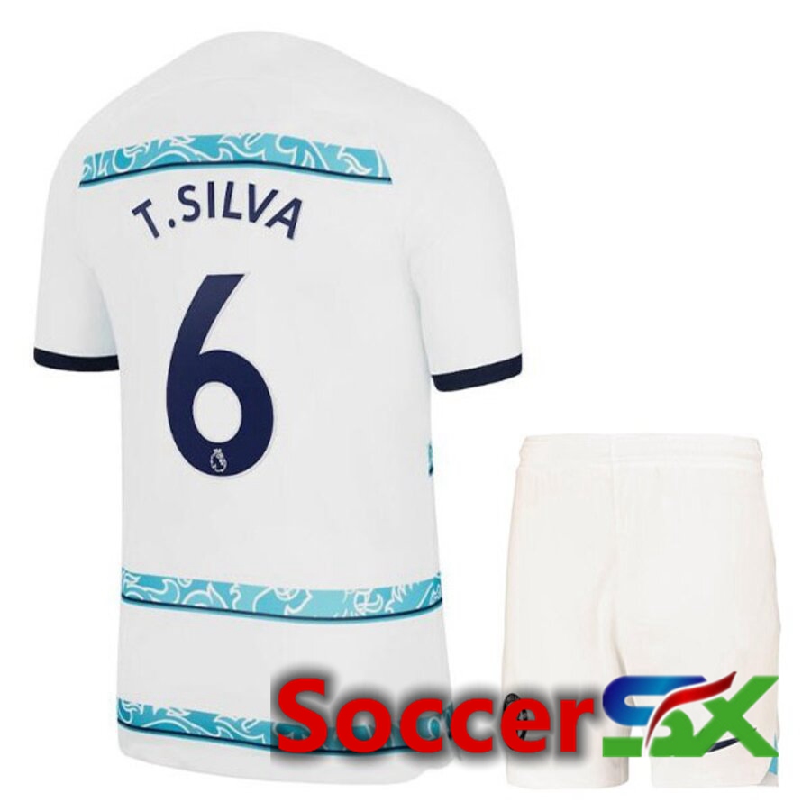 FC Chelsea（T.SILVA 6）Kids Away Jersey 2022/2023