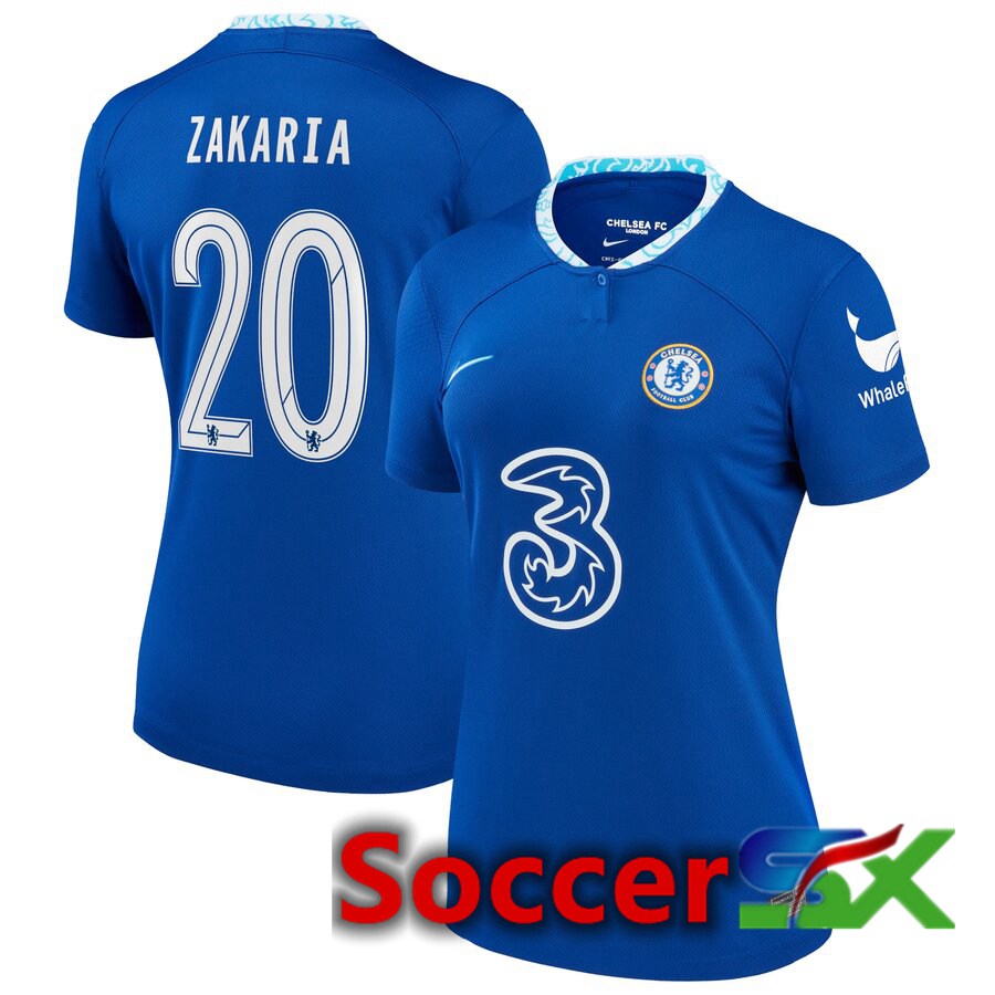 FC Chelsea（ZAKARIA 20）Womens Home Jersey 2022/2023