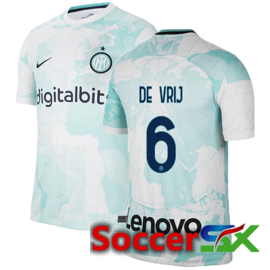 Inter Milan (De Vrij 6) Away Jersey 2022/2023
