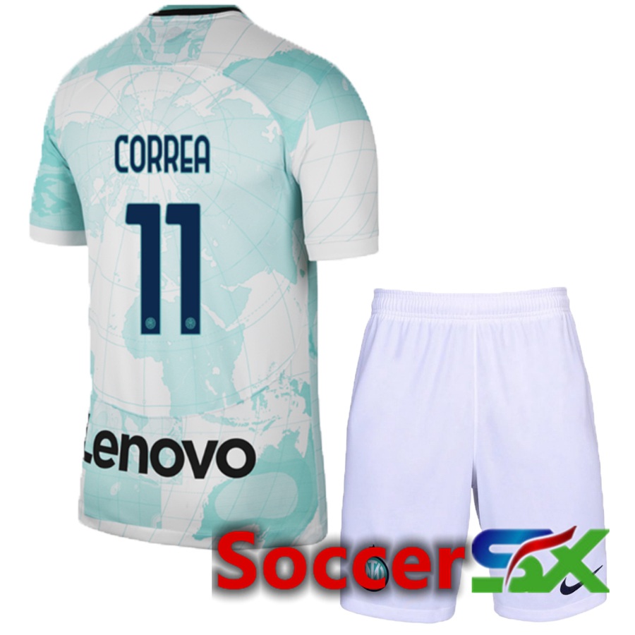 Inter Milan (Correr 11) Kids Away Jersey 2022/2023
