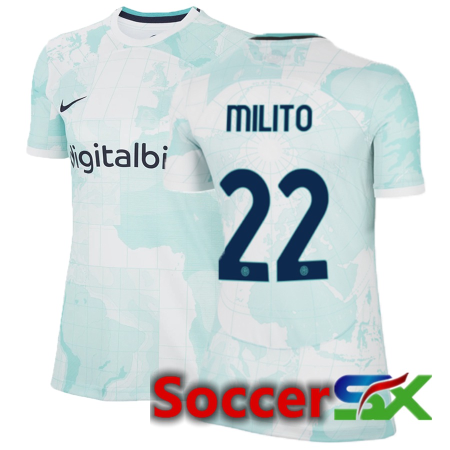 Inter Milan (Milito 22) Womens Away Jersey 2022/2023